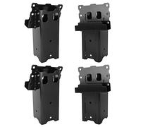 Highwild Platform Brackets Multi-Use 4x4 Compound Angle Brackets for Deer Stand, Hunting Blinds, Observation Decks & Outdoor Platforms - Set of 4 - Black.