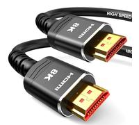 Highwings 10K 8K HDMI Cable 1.5M/5FT, Ultra High Speed [In-Wall CL3 Rated, 8K@60Hz 4K@120Hz Video, 48Gbps], HDMI Lead eARC HDR10 HDCP 2.2/2.3, Compatible for Laptops/PCs/HDTVs/Projectors