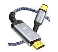 Highwings USB C to HDMI Cable 4K @ 60Hz 1 m, USB C HDMI Cable UHD Thunderbolt 3/4 Compatible with iPhone 16/15 Pro, for MacBook Pro/Air, for iPad Pro/Air, for Surface, for Galaxy etc