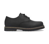 Highwood Lace Low Brogues in Leather Black