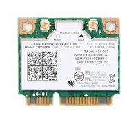 HighZer0 Electronics Wireless-AC 3160 Half Mini PCIe Network Card | 433 Mbps with Bluetooth 4.0 Support | HMC WLAN Replacement Part 3160.HMWG Wi-Fi Card 3160HMW (Wi-Fi 5 Mini-PCIe, 3160HMW)