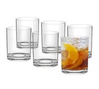 HIGIINC 12oz Plastic Drinking Glasses Set of 6, Reusable Plastic Cups - Dishwasher Safe, Shatterproof Unbreakable Tumblers for Whiskey, Water, Juice, Party & Kitchen - Durable Drinkware Set