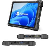 HIGOLE PC Rugged Windows Tablet J4105, 10.1 Inch Win 11 Pro 8GB RAM/128 GB ROM Rugged Tablet Fingerprint 4G LTE GPS 8000mAh/7.6V Battery,WiFi 5 BT5.0 for Enterprise Mobile Field Work
