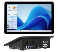 HIGOLEPC Mini PC,10.1 Inch Touchscreen Mini Computer Mini Desk PC with Battery,Celeron J4125 8GB RAM/128GB ROM,Dual R232 HDMI,BT 5.2,WiFi 5,Type-C,Support Auto-Boot