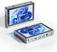 HIGOLEPC Mini PC Win 11 PRO, Celeron N5095 Mini Computer with Fan,8GB DDR4,128GB ROM Mini PC with Screen Micro PC USB-C 4K 60Hz WiFi 5.0 BT5.0