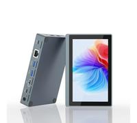 HIGOLEPC Mini PC Win 11 PRO, N5095 Mini Computer, 8GB DDR4 128GB EMMC Mini Computer with IPS Display, WiFi 5.0, BT5.2, Gigabit Ethernet