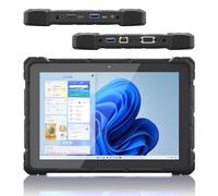 HIGOLEPC Rugged Tablet 10.1" Windows 11 Pro Durable Tablet Celeron N4120 8GB RAM 128 GB ROM,600 Nit Outdoor Tablet PC,IP67 Waterproof,16000mAh/3.7V Battery WiFi 5 BT 5.0 for Enterprise Work Field