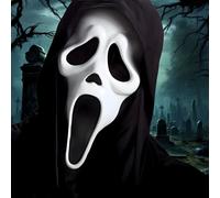 HigoYXP Halloween Scream Mask, Horror Scary Mask, Scream Face Mask, Full Head Horrible Skull Face Mask for Halloween Costume Cosplay Party