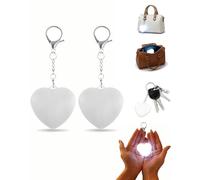 HiGropcore Purse Light for Inside, Wallet Tote Bag Touch Sensing Light, LED Touch Activated Automatic Sensor Handbag, Heart Shaped Purse Lamp for Women (White Love*2)