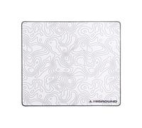 Higround SNOWSTONE Large Topographic Gaming Mouse Pad, Medium Speed Desktop Mouse Pad, Computer Mouse Pad, Flat Edge Sewn, Full Range of Motion, Base in