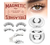 Higu clace 2 Pairs Magnetic Eyelashes Kit with Applicator(Style AI)