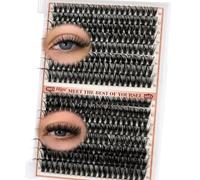Higu Clace Cluster Lashes 10-18mm, 320PCS Individual Eyelashes, Natural Lash Clusters Wispy Cluster Lashes, Eyelash Extensions Easy to Use at Home Eyelashes Clusters (60D+80D)