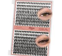 Higu Clace Cluster Lashes 320PCS, Individual Eyelashes Mixed 9-16mm,Natural Lash Clusters Wispy Cluster Lashs,Eyelash Extensions Easy to Use at Home Eyelashes Clusters (30D+40D)