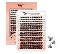 Higu clace Lashes Cluster, individual eyelashes 168pcs lashes 3D Fluffy 10-16mm Eyelash Extension Individual D Curl Natural Soft False Lashes for Personal Use at Home - Voluminous mix 10-16mm