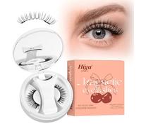 Higu clace Magnetic Eyelash kit, Reusable Magnetic Lashes Set with Clamp, Waterproof No Glue Lashes for Party and Wedding (Style NB)