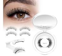 Higu clace Magnetic-Eyelashes Natural Look, Reusable Magnetic Lashes No Glue Needed, Suitable for Work, Office, Party, Wedding, Travel, Swimming, Beginner Firdly, Easy to Wear and Remove(Style A)