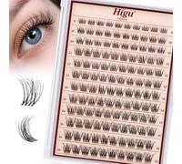Higu clace Natura Multi-Layered Lash Clusters 8-16mm (STL-B) | Wispy Lash Clusters,Invisible Look, Suitable for Work, Party, Travel