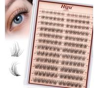 Higu clace Natura Multi-Layered Lash Clusters 8-16mm (STL-C) | Wispy Lash Clusters,Invisible Look, Suitable for Work, Party, Travel