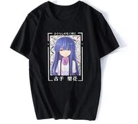 Higurashi No Naku Koro NI Furude Rika Ps@yc@ho T Shirt Vintage Grunge T-Shirt Men Cotton T-Shirt Anime Tees Streetwear Harajuku Black Men's