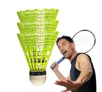 higyee Nylon Badminton Shuttlecocks - 3/6 Nylon Shuttlecocks for Badminton | Stable & Shuttlecocks for Indoor Outdoor Sports Playing with & Balance