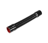 Hihaha 1 Pcs 32mm 1.26" ID 300mm 11.81" Length 0° Black Red Car Threaded Silicone Hose Coolant Hose Universal Durable Material
