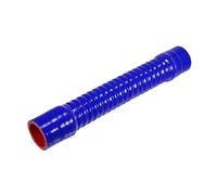 Hihaha 1 Pcs 38mm 1.50" ID 300mm 11.81" Length 0° Blue Red Car Threaded Silicone Hose Coolant Hose Universal Durable Material