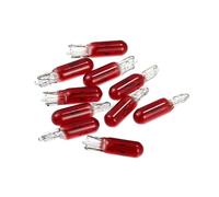 Hihaha 10pcs DC 12V T5 W1.2W LED Dashboard Light Red for Car Internal Durable Material