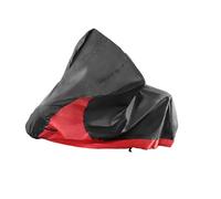 Hihaha 2 in 1 Motorcycle Cover Rain Protector for CVO Trike Model Black Red Durable Material