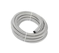 Hihaha 20Ft 6AN Braided Stainless Steel CPE Oil Fuel Gas Line Hose Durable Material