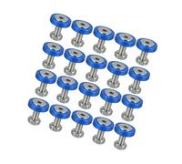 Hihaha 20pcs Motorcycle Blue Fender Bumper Washer Bolt Nuts Kit Fastener Durable Material