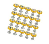 Hihaha 20pcs Motorcycle Gold Tone Fender Bumper Washer Bolt Nut Kit Durable Material