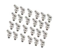 Hihaha 24pcs M6 x 1 Nickel Plated 45 Degree Angle Grease Nipple Fitting Durable Material