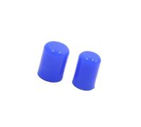 Hihaha 2Pcs 16mm 5/8" Silicone Blanking Cap Intake Vacuum Hose Bung Blue Durable Material