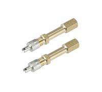 Hihaha 2pcs 50mm/1.97" Auto Tire Valve Stem Air Inflation Extension Adaptor Durable Material