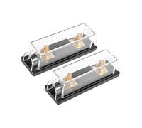 Hihaha 2pcs Black Car Audio 40 Amp ANL Fuse with In-Line Holder Fusible Durable Material