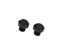 Hihaha 2pcs M10x1.25 Motorcycle Right Side Mirror Hole Plugs Screw Black Durable Material