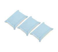 Hihaha 3 Pcs Car Wash Towel Microfiber Car Cleaning Wiping Dryer Car Washing Tool 12x8x4cm Light Blue