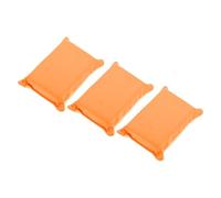 Hihaha 3 Pcs Car Wash Towel Microfiber Car Cleaning Wiping Dryer Car Washing Tool 12x8x4cm Orange