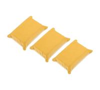Hihaha 3 Pcs Car Wash Towel Microfiber Car Cleaning Wiping Dryer Car Washing Tool 12x8x4cm Yellow