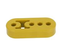 Hihaha 4 Holes Muffler Exhaust Hanger/Exhaust Pipe Mount Bracket Insulator for Car Truck/Heat-Resistant PU Rubber 12mm ID / 1 Pc Yellow