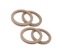 Hihaha 4 Pcs 6.5" Universal Wooden Car Speaker Subwoofer Spacer Rings Durable Material