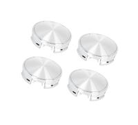 Hihaha 4 Pcs 62mm 4 Lugs Silver Tone Car Wheel Center Caps Hub Cover Caps Durable Material
