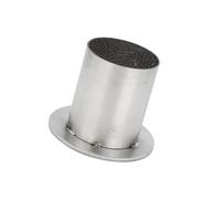 Hihaha 42mm Universal Motorcycle Exhaust Pipe Baffle Muffler Silver Tone Durable Material