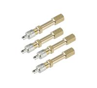 Hihaha 4pcs 50mm/1.97" Auto Tire Valve Stem Air Inflation Extension Adaptor Durable Material
