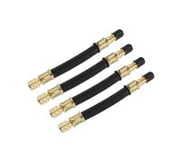 Hihaha 4pcs Dual Valve Stem Extender Pipes 12cm / 4.7" for Car Truck Bike Durable Material