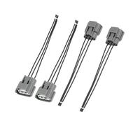 Hihaha 4pcs Ignition Coil Connectors Plug Wiring Harness Pigtail 3 Wire Durable Material