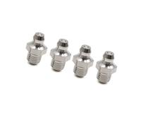 Hihaha 4pcs M8 x 1 Stainless Steel Car Straight Grease Nipple Fitting Durable Material
