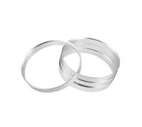 Hihaha 4pcs OD 74.1mm to ID 72.6mm Aluminum Alloy Car Hub Centric Rings Durable Material