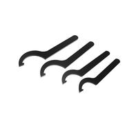 Hihaha 4pcs Steel Coil Over Spanner Wrench Adjustment Tool for Car Black Durable Material