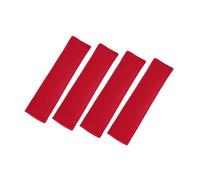 Hihaha 4pcs Universal Red Safety Seat Belt Pads Cover for Car Truck SUV Durable Material